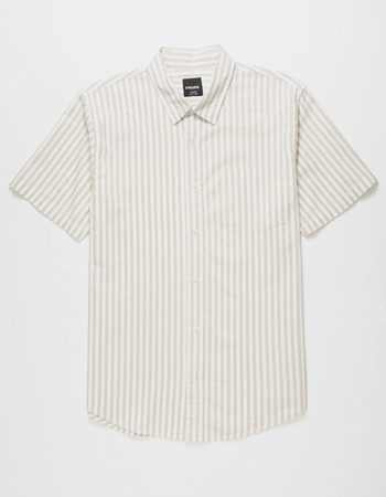 RSQ Mens Stripe Oxford Shirt Alternative Image