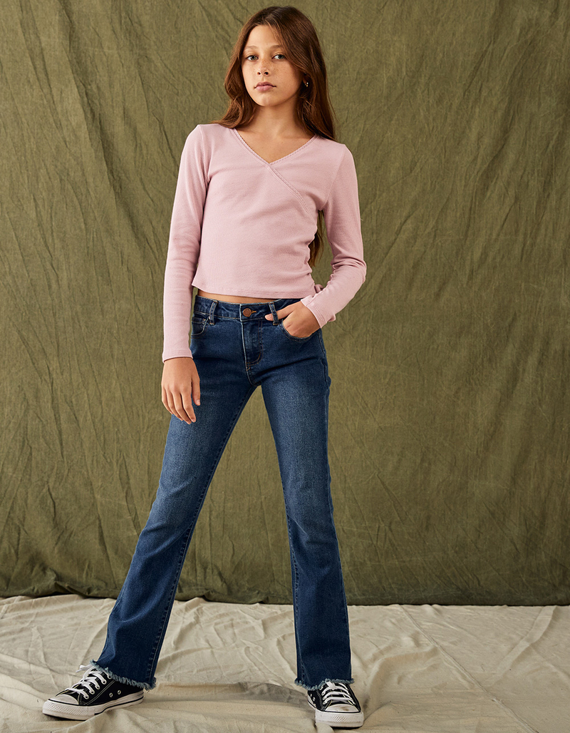 RSQ Girls Low Rise Flare Jeans image number 6