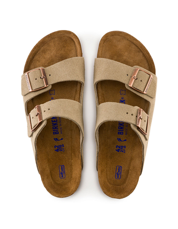 BIRKENSTOCK Arizona Soft Footbed Womens Taupe Sandals