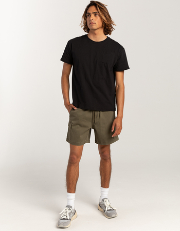 RSQ Mens Cargo Twill Pull On Shorts