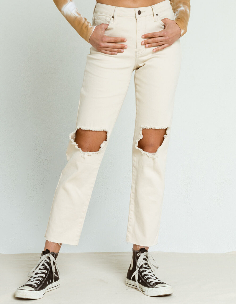 RSQ High Rise Womens Straight Leg Jeans image number 2
