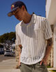 RSQ Mens Open Stripe Button Up Shirt image number 4