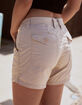 RSQ Low Rise Mid Length Womens Cargo Shorts image number 5