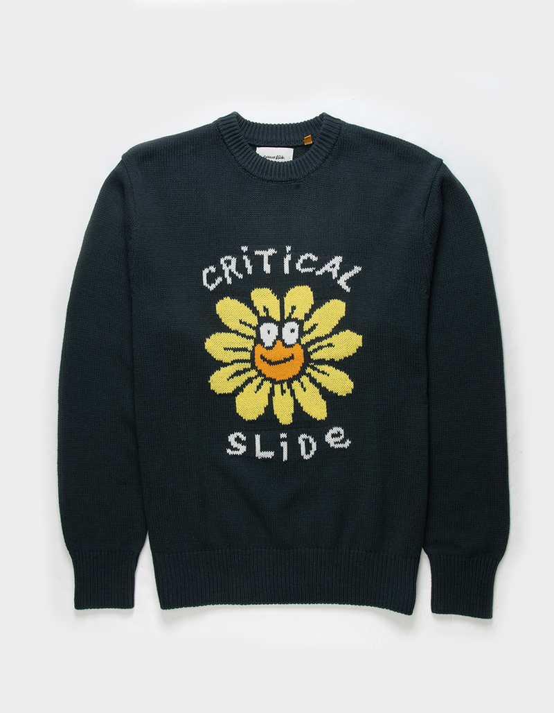 THE CRITICAL SLIDE SOCIETY Smile Mens Crewneck Knit Sweater image number 0