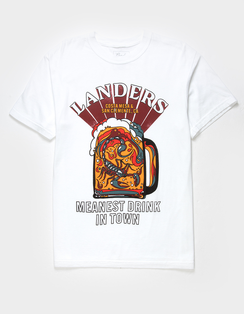 LANDERS SUPPLY HOUSE Meanest Drink In Town Mens Tee image number 0
