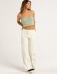 FULL TILT Low Rise Invisible Waist Womens Cargo Pants image number 6