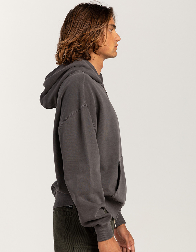 RSQ Mens Washed Oversized Zip-Up Hoodie image number 2
