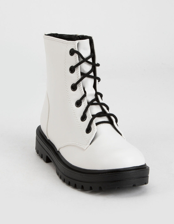 SODA Lace Up Girls Combat Boots