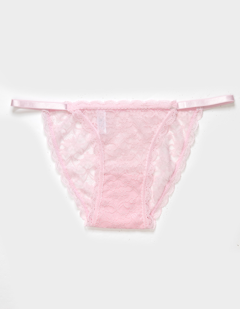 FULL TILT Strappy Side Lace Bikini Panties image number 0