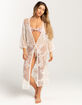 DO EVERYTHING IN LOVE Floral Lace Womens Kimono image number 1