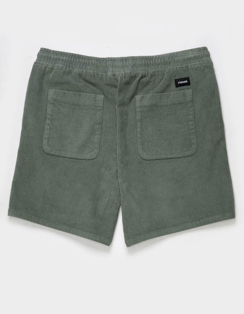 RSQ Mens 6’’ Cord Pull On Shorts image number 2