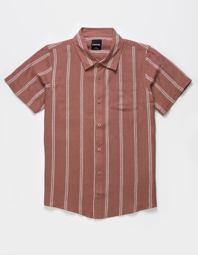 RSQ Boys Stripe Button Up Shirt image number 1