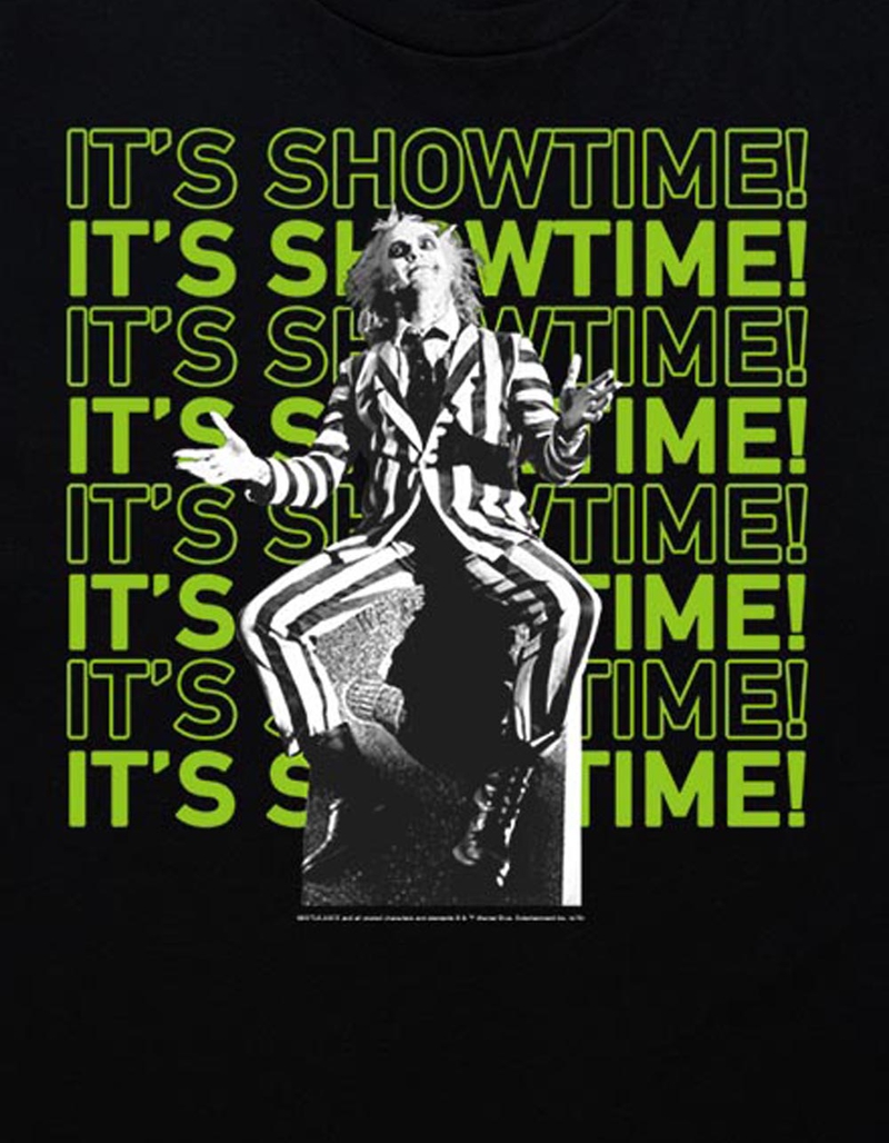 BEETLEJUICE It's Showtime Repeat Unisex Tee image number 1