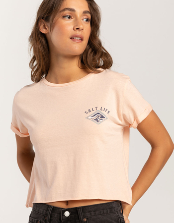 SALT LIFE Ride The Tide Womens Cropped Tee