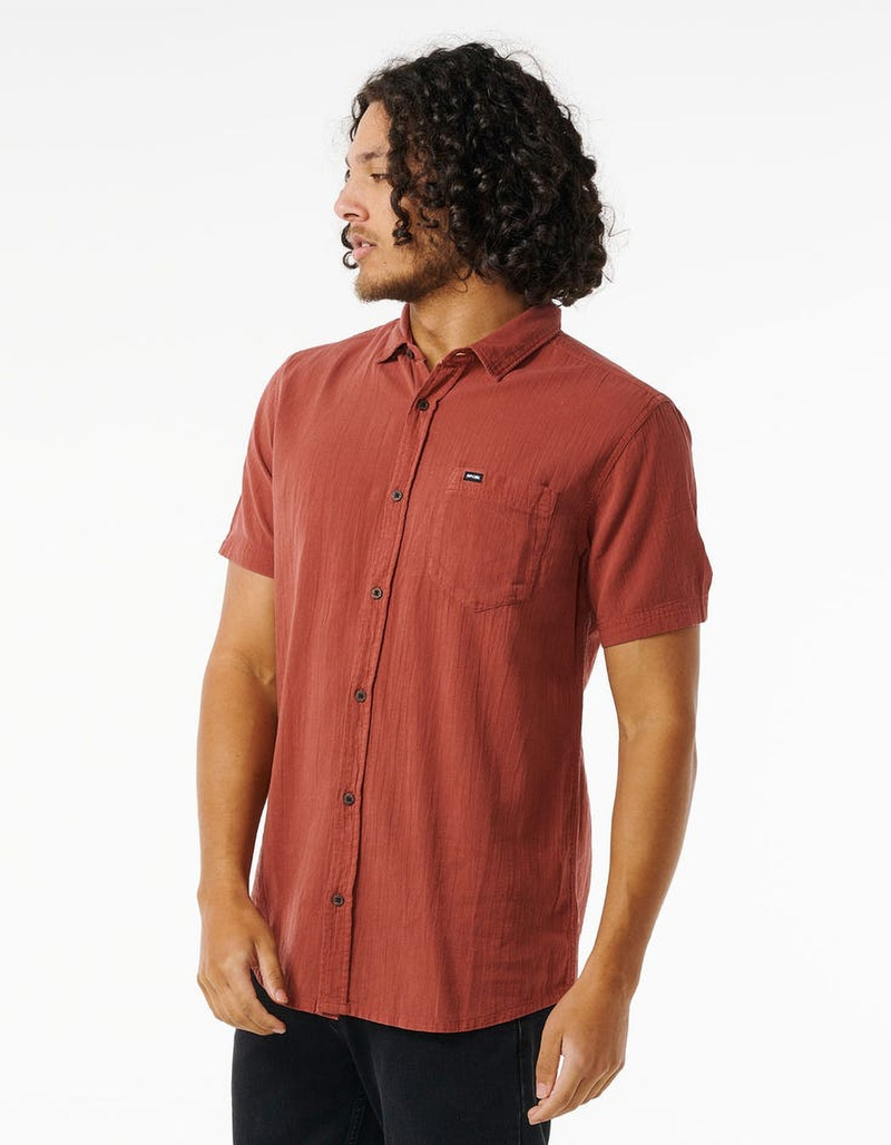 RIP CURL Washed Mens Button Up Shirt image number 1