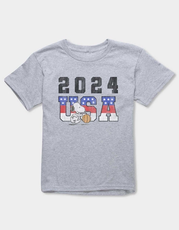 PEANUTS 2024 USA Basketball Snoopy Unisex Kids Tee