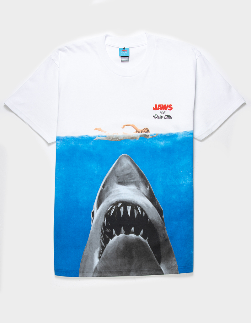 DARK SEAS x Jaws Movie Poster Mens Tee image number 0