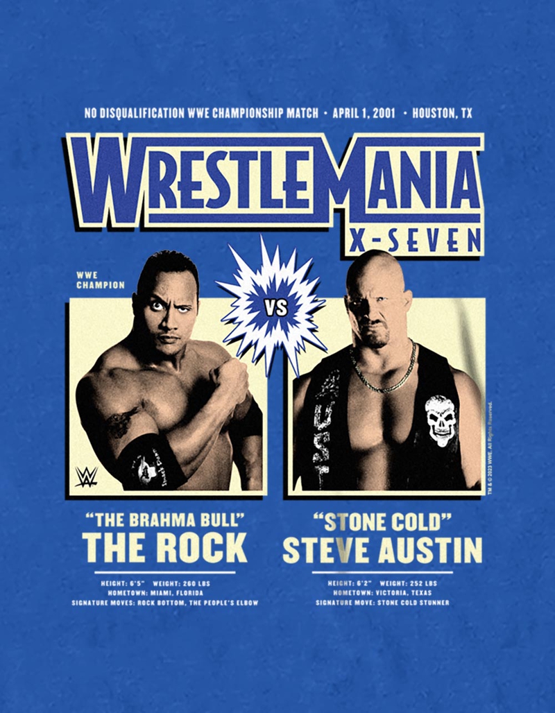 WWE Wrestlemania Rock And Steve Unisex Tee image number 1