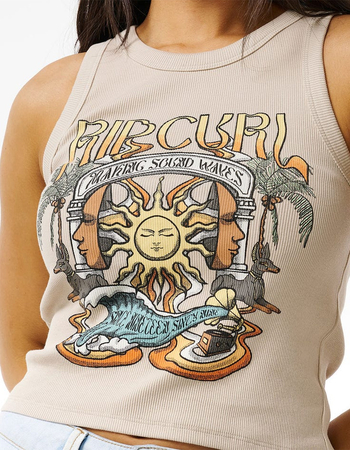 RIP CURL Sounds Wave Womens Ribbed Tank Top