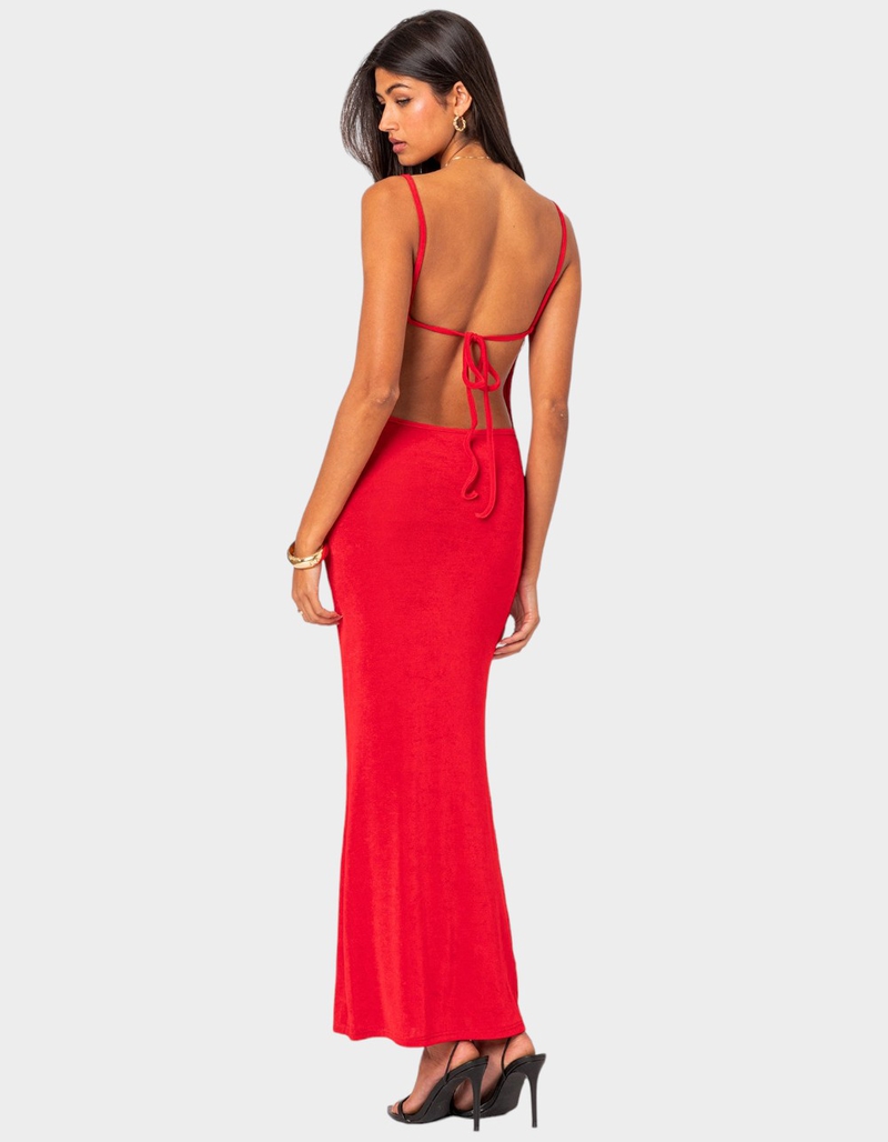 EDIKTED Clea Open Back Maxi Dress image number 3