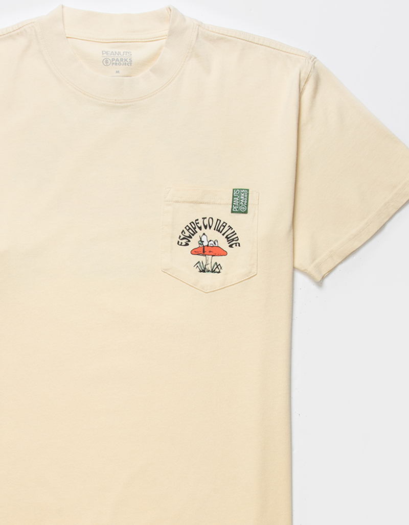 PARKS PROJECT x Peanuts Escape To Nature Mens Pocket Tee image number 3