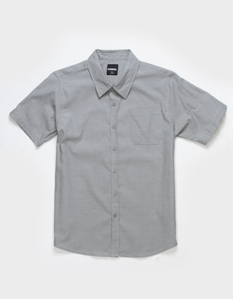 RSQ Boys Solid Chambray Button Down Shirt image number 0