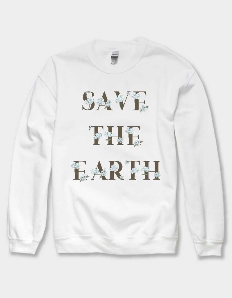 EARTH Save The Earth Unisex Crewneck Sweatshirt image number 0