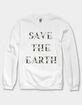 EARTH Save The Earth Unisex Crewneck Sweatshirt image number 1