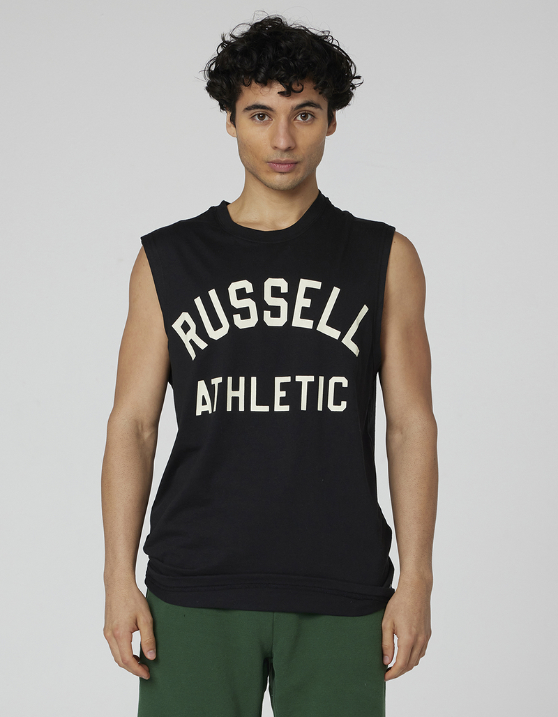RUSSELL ATHLETIC Arch Over Straight Unisex Muscle Tee image number 0