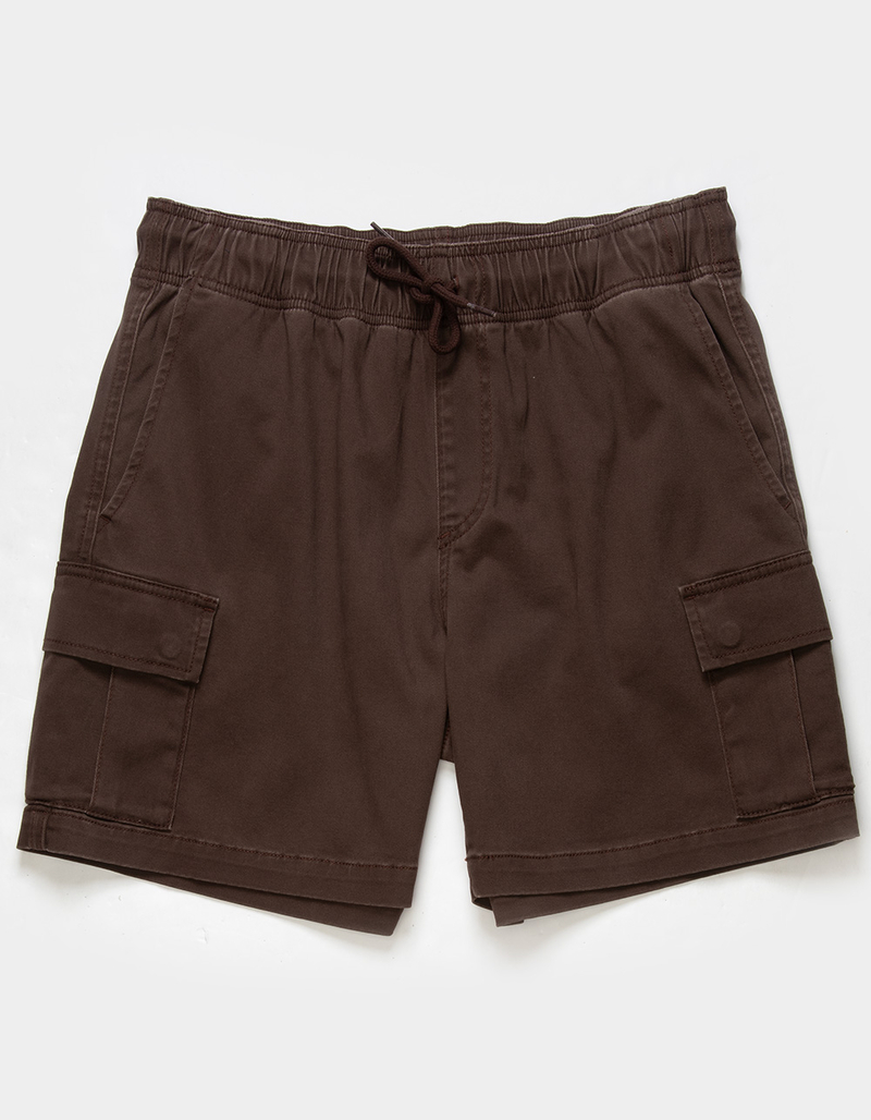 RSQ Mens Cargo Twill Pull On Shorts image number 0