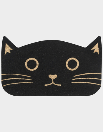 Black Cat Shaped Doormat