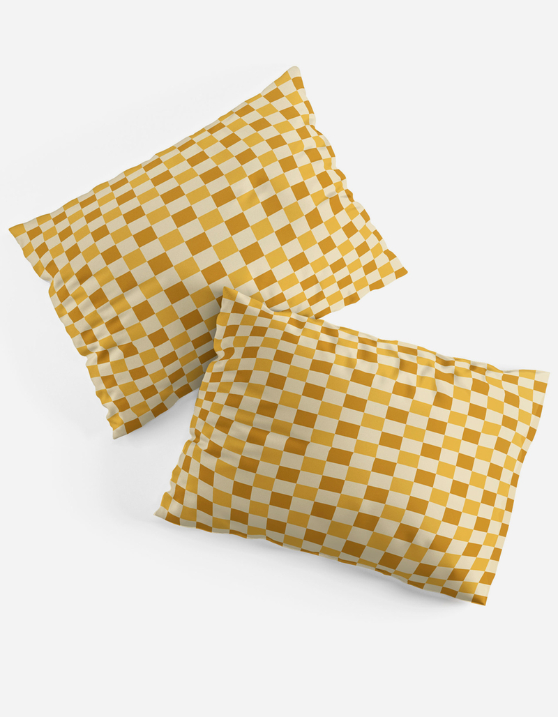 DENY DESIGNS By Brije Yellow Crossings Pillowcase Set image number 0