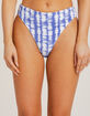 FULL TILT Tie Dye Textured High Waisted Bikini Bottoms image number 2