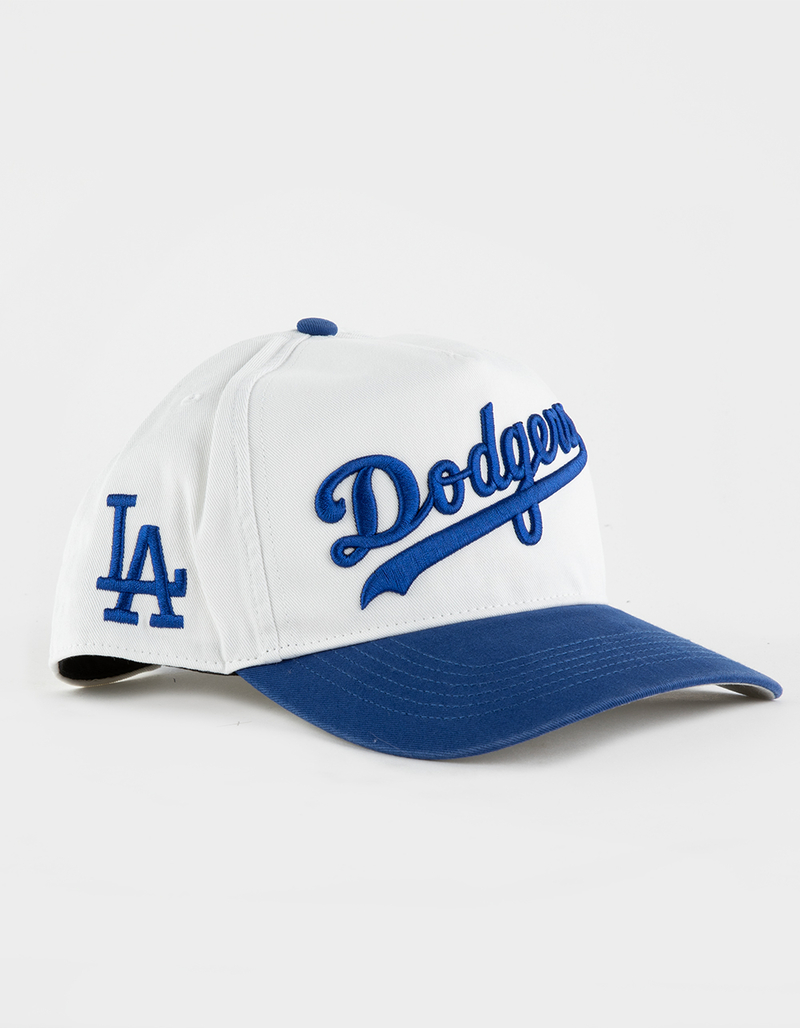 47 BRAND Los Angeles Dodgers Cooperstown Double Header Script Shot '47 Hitch Snapback Hat image number 2