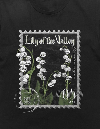LILY May Birth Flower Distressed Unisex Tee