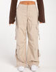 RSQ Womens Mid Rise Double Cargo Parachute Pants image number 2