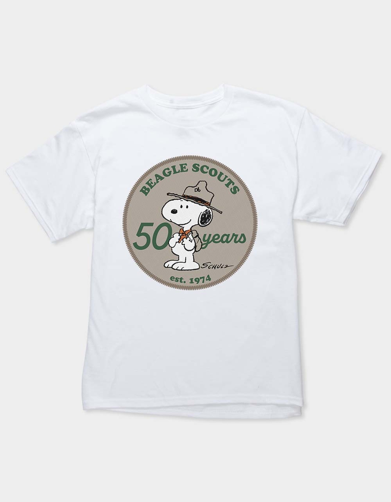 PEANUTS Beagle Scout Snoopy 50 Years Unisex Kids Tee image number 0