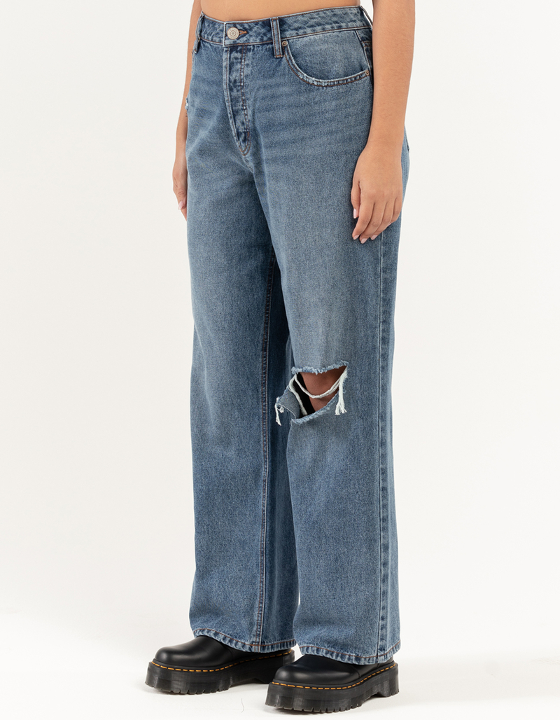 RSQ Womens High Rise Straight Leg Jeans image number 2