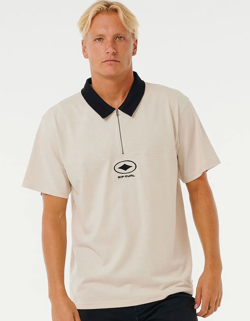 RIP CURL Quality Surf Products Mens Quarter Zip Polo image number 0