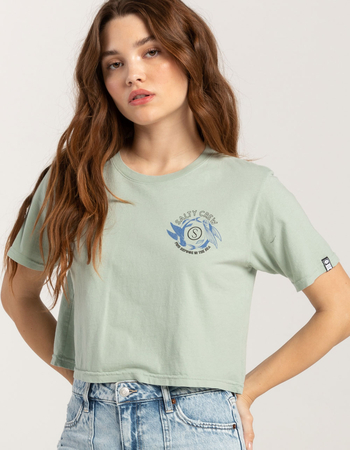 SALTY CREW Fin and Yang Womens Crop Tee