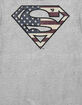SUPERMAN Vintage Flag Logo Unisex Tee image number 2