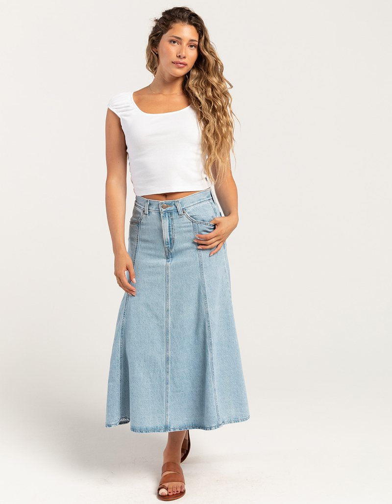 LEVI'S Fit And Flare Womens Denim Midi Skirt - I Will image number 0