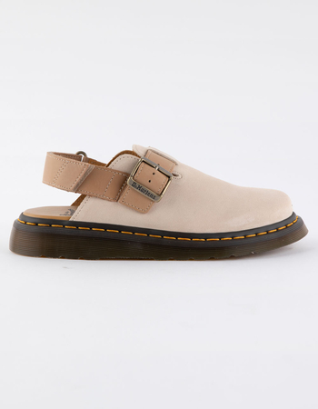 DR. MARTENS Jorge II Suede & Leather Womens Slingback Mules