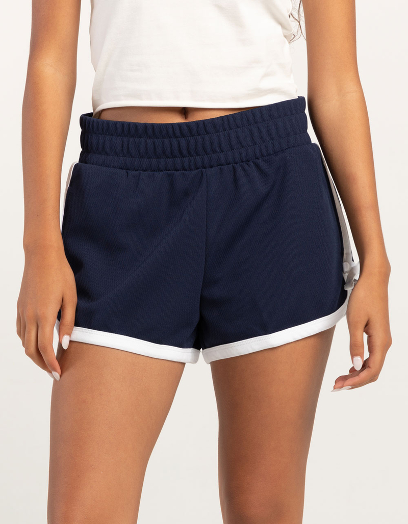 RSQ Womens Mid Rise Piped Bow Shorts image number 1