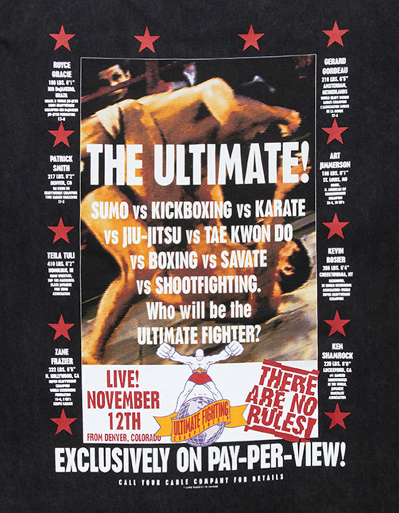 UFC 001 Poster Mens Oversized Tee image number 4