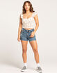 RSQ Womens High Rise Vintage A-Line Shorts image number 5