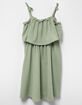 HEART AND ARROW Ruffle Tiered Girls Dress image number 1