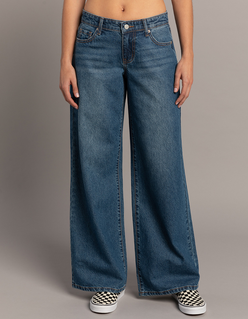 RSQ Womens Low Rise Wide Leg Jeans image number 1