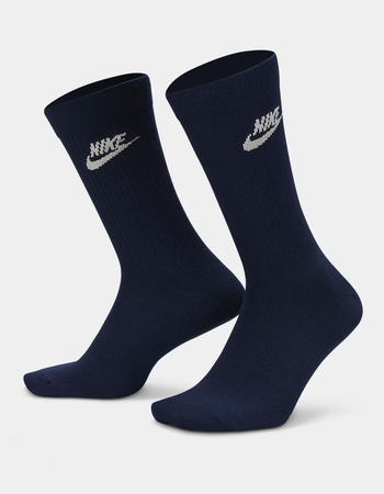 NIKE Sportswear Everyday Essential 3 Pack Mens Crew Socks