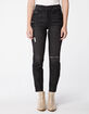 RSQ Vintage Mom Womens Wash Black Ripped Jeans image number 2